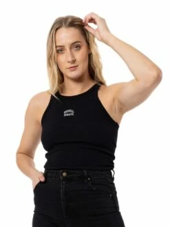 Russell Athletic Originals EMB. Rib Tank Womens -Onsport Shop 2020ratadfinrawto148blk blk 03 detail