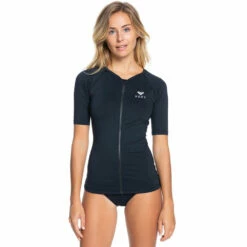 Roxy Essentials Short Sleeve Zipped Rash Vest