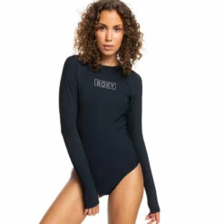 Roxy Heater Long Sleeve One Piece Swimsuit Womens