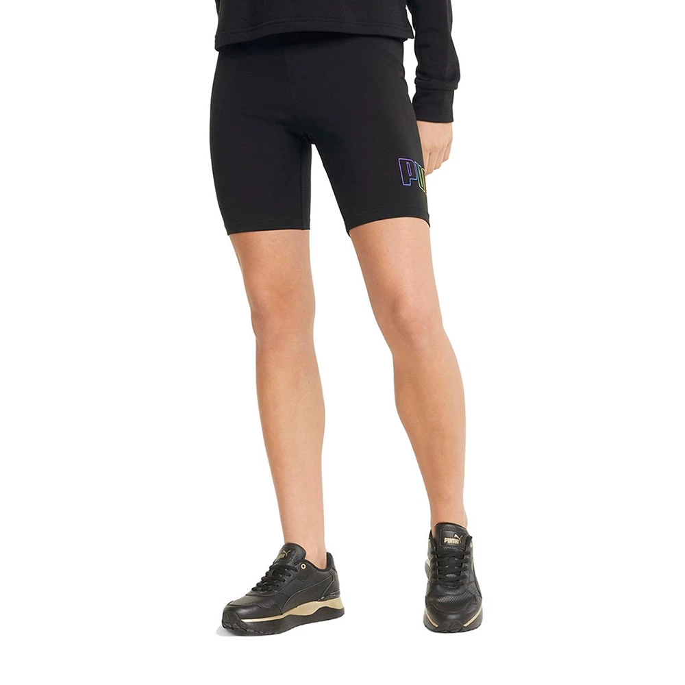 Puma ESS+ Rainbow 7 Inches Short Leggings Womens 3 Puma ESS+ Rainbow 7 Inches Short Leggings Womens - Image 3