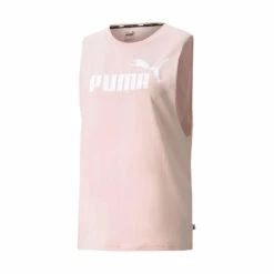 Puma Essentials Logo Cut Off Tank Top Womens