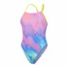 Speedo Allover Digital Vback Onepiece Womens