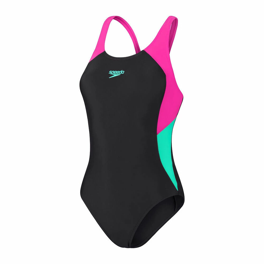 Speedo Colourblock One Piece Muscleback Womens 1 Speedo Colourblock One Piece Muscleback Womens