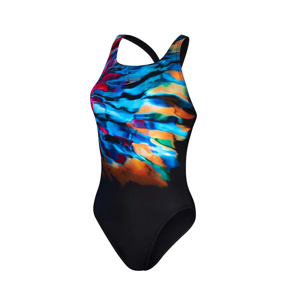 Speedo Placement Digi Leaderback Womens 1 Speedo Placement Digi Leaderback Womens