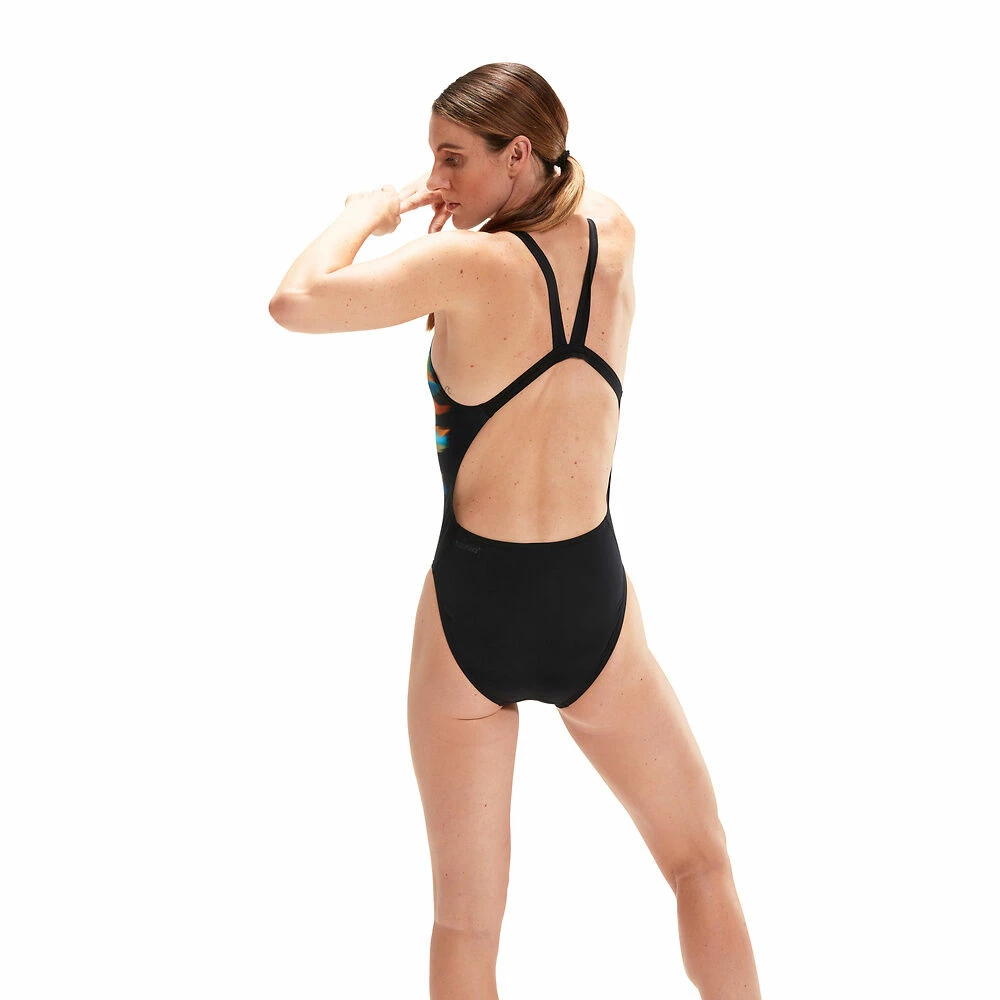 Speedo Placement Digi Leaderback Womens 3 Speedo Placement Digi Leaderback Womens - Image 3